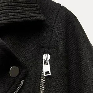 Zara | Jackets & Coats | Nwt Zara Manteco Wool Biker Jacket Zw